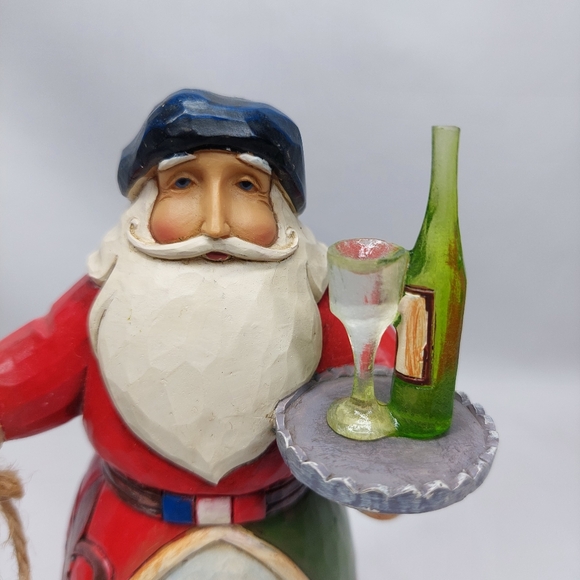 Jim Shore Heartwood Creek Bonjour And Merry Christmas French Santa 2013 - Picture 2 of 10